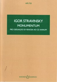 Stravinsky monumentum pocket - stravinsky,