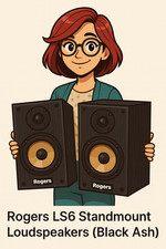 ROGERS LS6 SPEAKERS - BLACK. FULLY WORKING ORDER