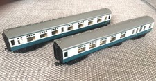 2 Vintage Trix Twin TTR 00 Gauge BR Mk1 Coaches blue/grey M21240 M16171 unboxed