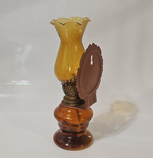 Peacock Amber Brown Glass Oil