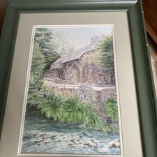 Water Colour Painting Signed H