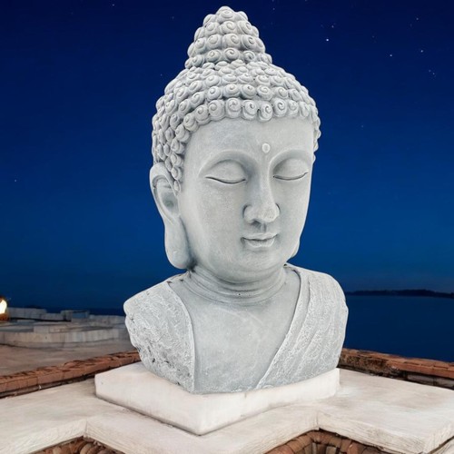 Large buddha head statue - large,