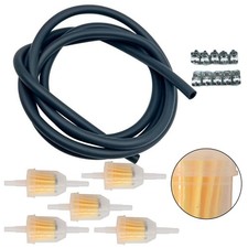 Lawn Mower Parts Fuel Line Hose Kit 1/4 Inch Black For Tecumseh Small Engine Set