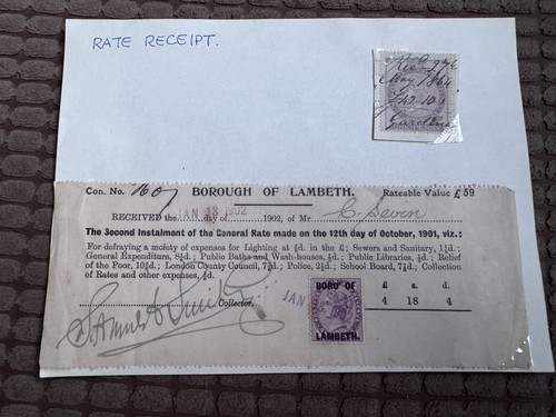 1902 boro lambeth rate - boro, of