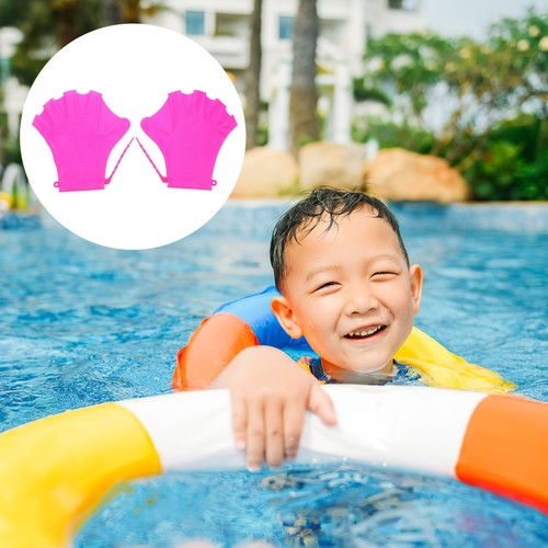 Silicone gloves for swimming - silicone,