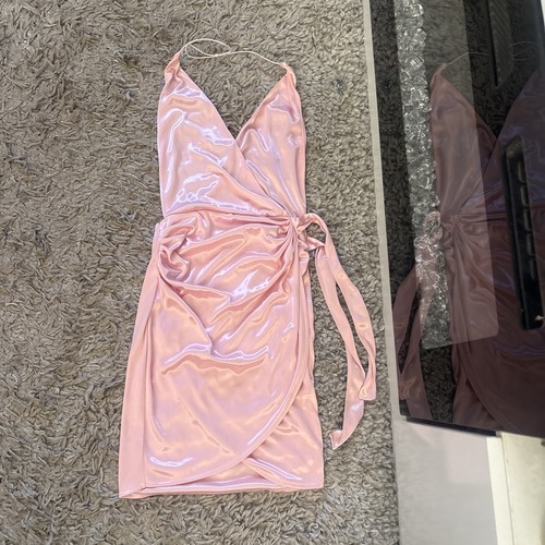 Women polly pink dress - pink,