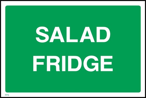 Salad fridge sign - sign, or