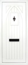 PVC uPVC White Full Door Panel