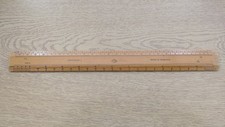Vintage Armstrong Helix Technical Wooden Ruler Made In England