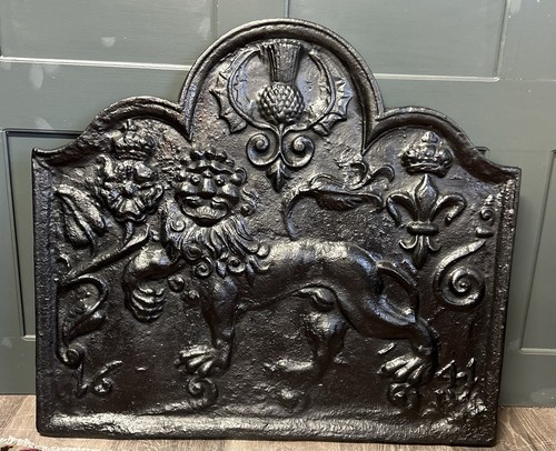 Antique fireback english - antique, fireback,