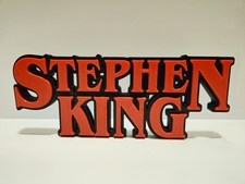 Stephen King Book Logo Display Sign 3D Printed Horror Collectible Decor