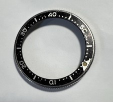 Seiko 6105 8110 ORIGINAL BEZEL RING/INSERT PARTS vintage 1970s Japan Used GOOD
