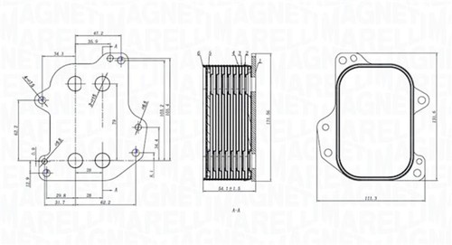 Engine oil cooler fits - engine,