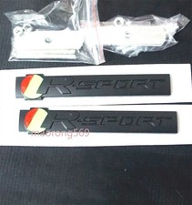 2x Matte Black Big R-SPORT