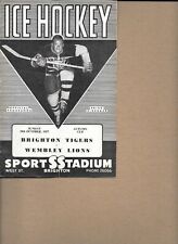 Brighton Tigers v Wembley Lions 20th October 1957