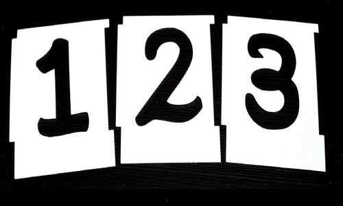 Disney number stencils - stencils, 0-9