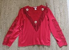 Country and Western Top. Original . Size Large. Lone Star. Tassels.  Lace.