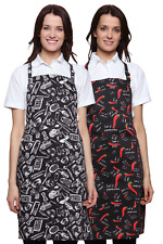 Macchiato Patterned Apron Chef Bar Pub Restaurant Waitress Barista Tabard Cafe