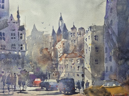 Knightsbridge watercolour - knightsbridge,