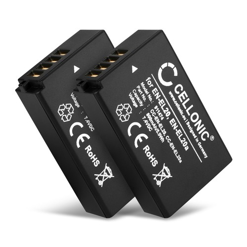 Replacement camera battery - 2x,