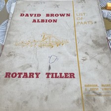 David Brown Albion rotary tiller parts manual 