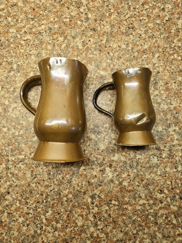 Two antique copper - antique, measuring