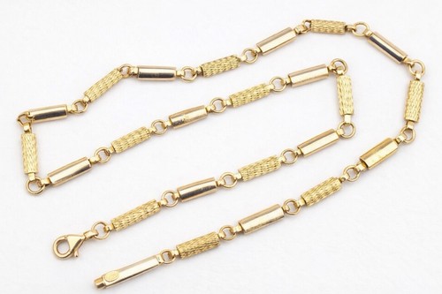 Italian 9ct gold - gold, bar
