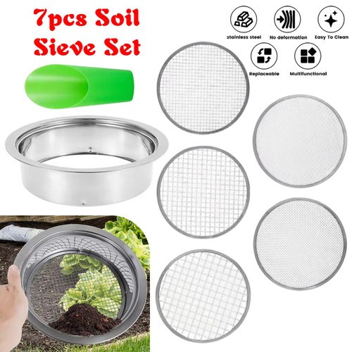 Soil sieve sifter set - sieve,