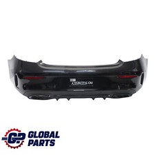 Mercedes C205 Bumper Rear Trim Panel Covering AMG Obsidian Black Metallic - 197
