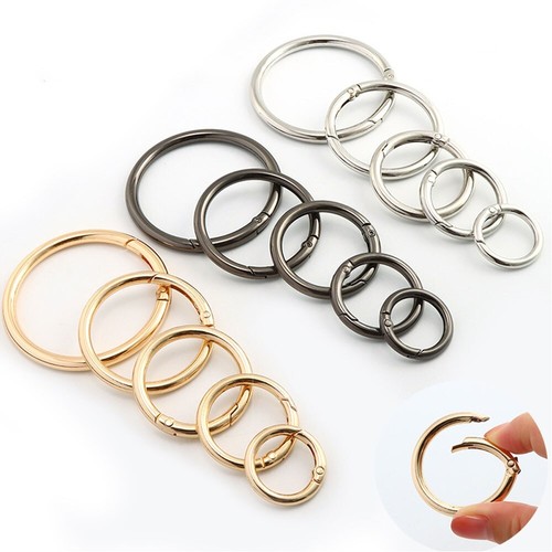15pcs metal spring rings - metal, o