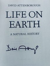Sir David Attenborough Hand Signed Hardback Book 