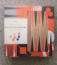 Wooden Backgammon Board Game Smaller Scale / Travel Size