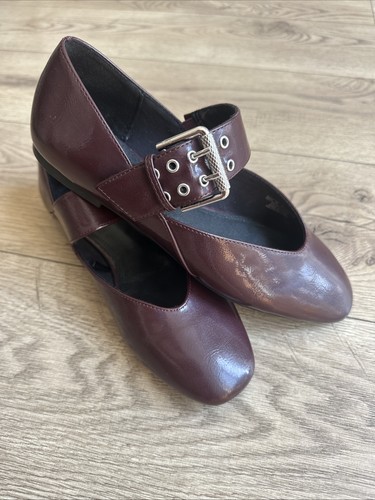 Zara burgundy leather - zara,