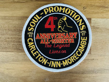 ORIGINAL MORECAMBE SOUL PROMOTIONS 4th ANNIVERSARY NORTHERN SOUL PATCH