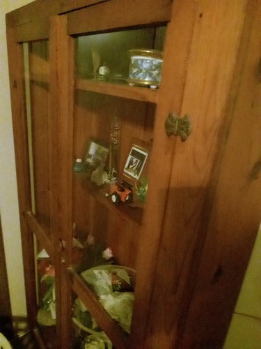 Vintage gun cabinet - cabinet,