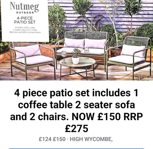 Piece patio set - piece, includes