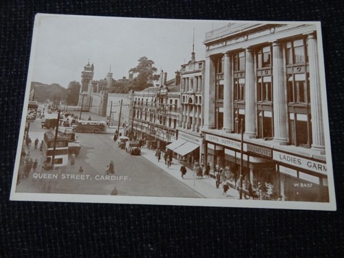 Queen street cardiff postcard - queen,