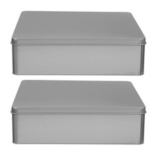  2 Pcs Large Cookie Tins Metal