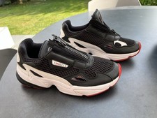 Adidas Originals Fiorucci Falcon Zip Trainers Size 6 UK Black White Red