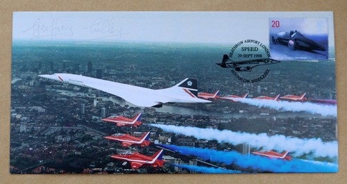 Concorde red arrows - +,