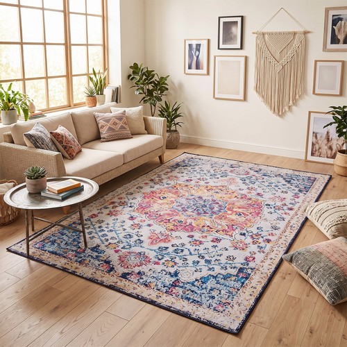 Bohemian area rug anti - bohemian,