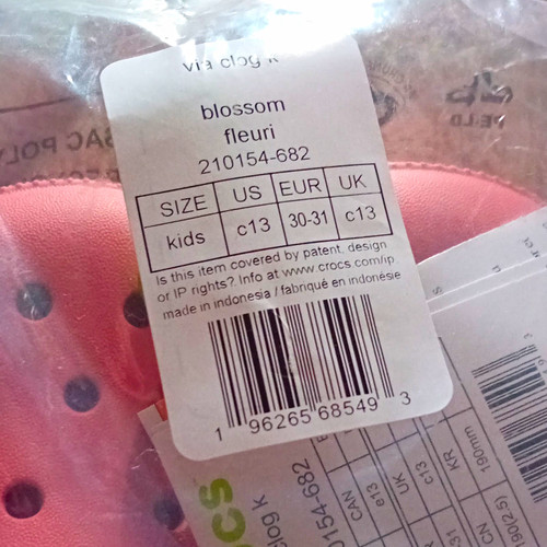Crocs via clog kids pink - crocs,