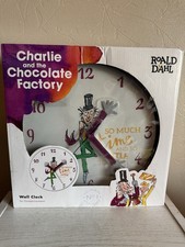 Charlie and the Chocolate Factory Wall Clock Roald Dahl Boxed Never Used (NB)