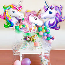 42" GIANT FOIL UNICORN BALLOON LARGE KIDS BIRTHDAY PARTY HELIUM & AIR DECORATION