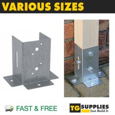 Galvanised post support - galvanised,