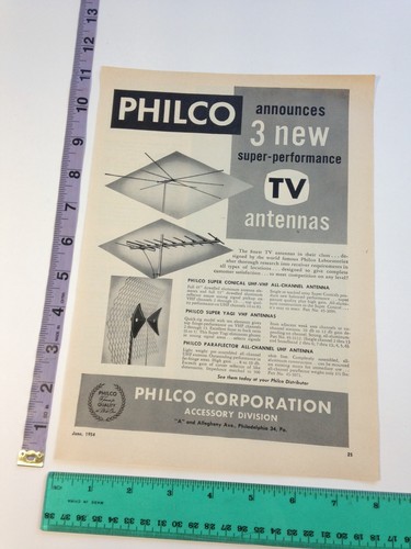 Vintage print philco tv - vintage, ad