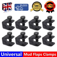 X8 Universal Car Auto Splash Guards Fitting Fixing Black U C Clamps Mud Flaps