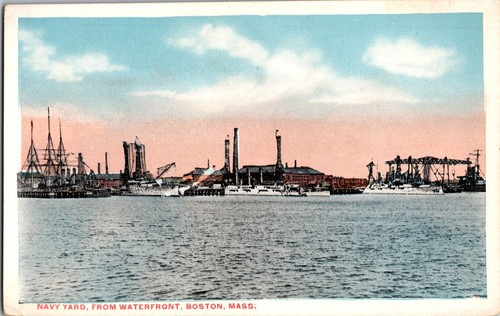 Vtg postcard navy yard from - postcard, yard,