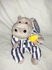 Silent Night Hippo with Duck HIPPO Promotional Plush +Tags 8"  Silentnight