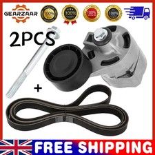FOR FORD TRANSIT MK7 2.4 TDCI WITHOUT A/C FAN DRIVE V BELT + TENSIONER 7PK2683